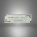 Metallic Grabovoi number charm for vehicles, designed to enhance protection, remove obstacles, and harmonize travel energy
