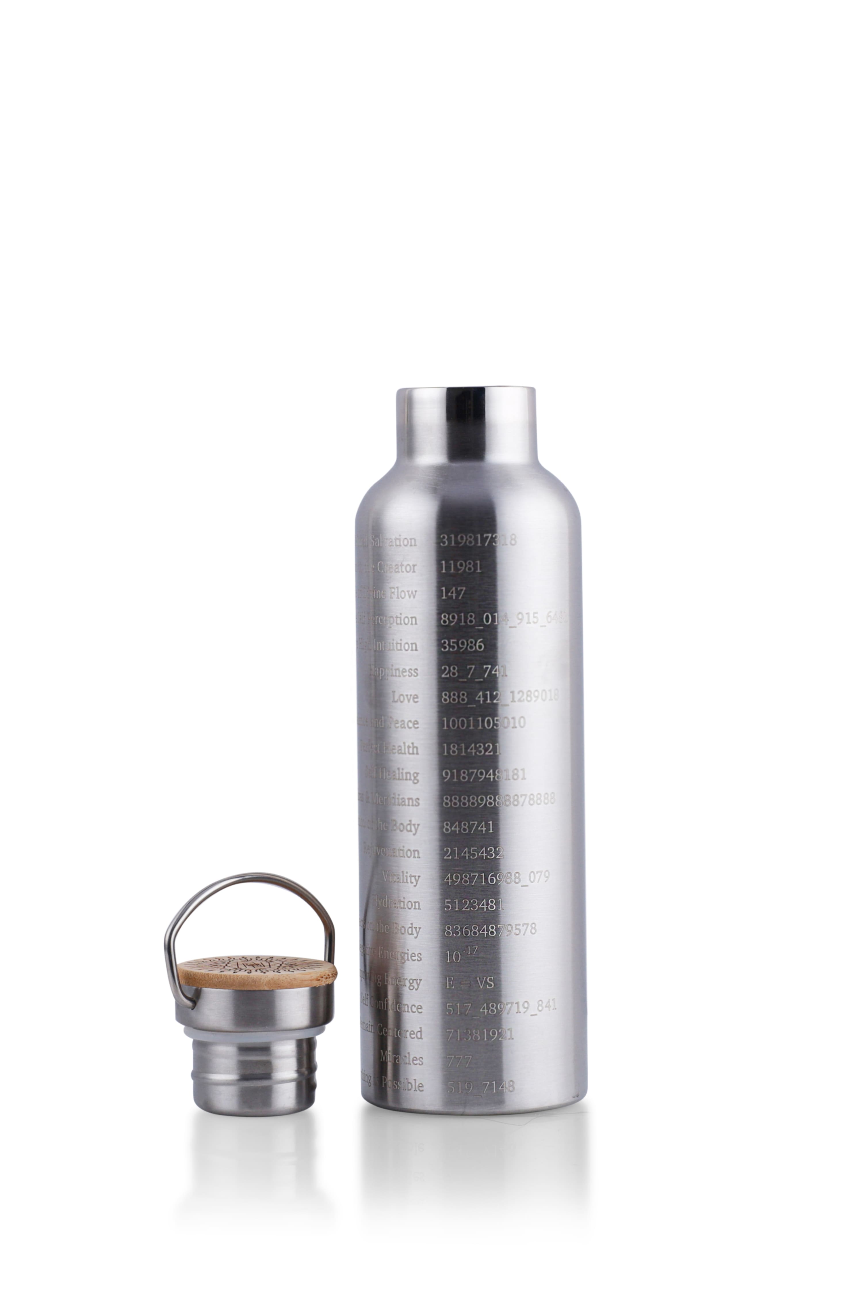 Water Activator Bottle with Grabovoi Numbers and Sacred Geometry (750ml)
