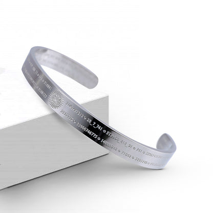 Life Activating Bracelet with Grabovoi Numbers and Sacred Geometry
