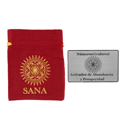 Grabovoi number wallet card designed to enhance abundance, wealth, and financial alignment through spiritual technology.