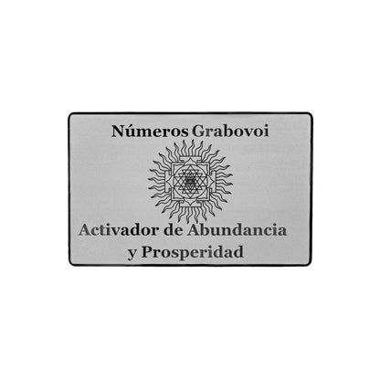 Grabovoi number wallet card designed to enhance abundance, wealth, and financial alignment through spiritual technology.