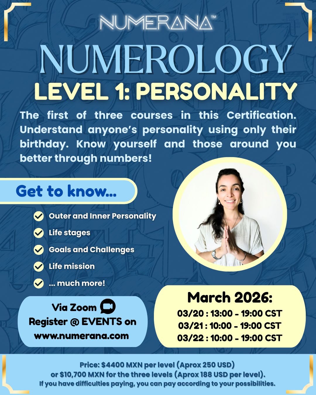 Numerology Certification – Level 1: Personality (2026)