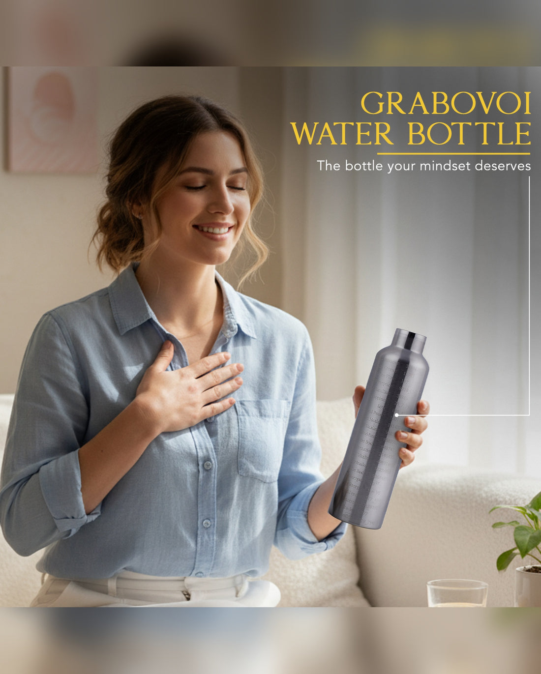 Water Activator Bottle with Grabovoi Numbers and Sacred Geometry (750ml)