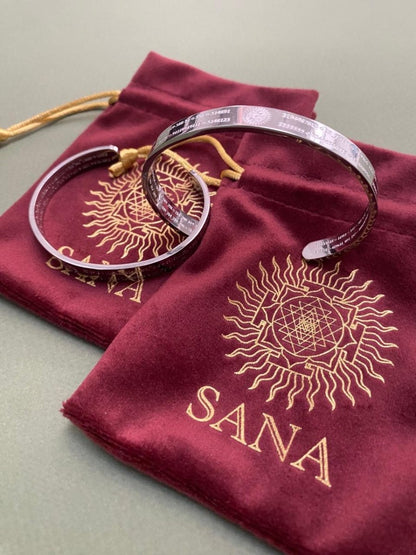 Life Activating Bracelet with Grabovoi Numbers - Numerana  Vibrational wellness bracelet engraved with Grabovoi sequences to support physical, mental, emotional, and spiritual harmony.