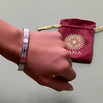 Life Activating Bracelet with Grabovoi Numbers - Numerana Vibrational wellness bracelet engraved with Grabovoi sequences to support physical, mental, emotional, and spiritual harmony.