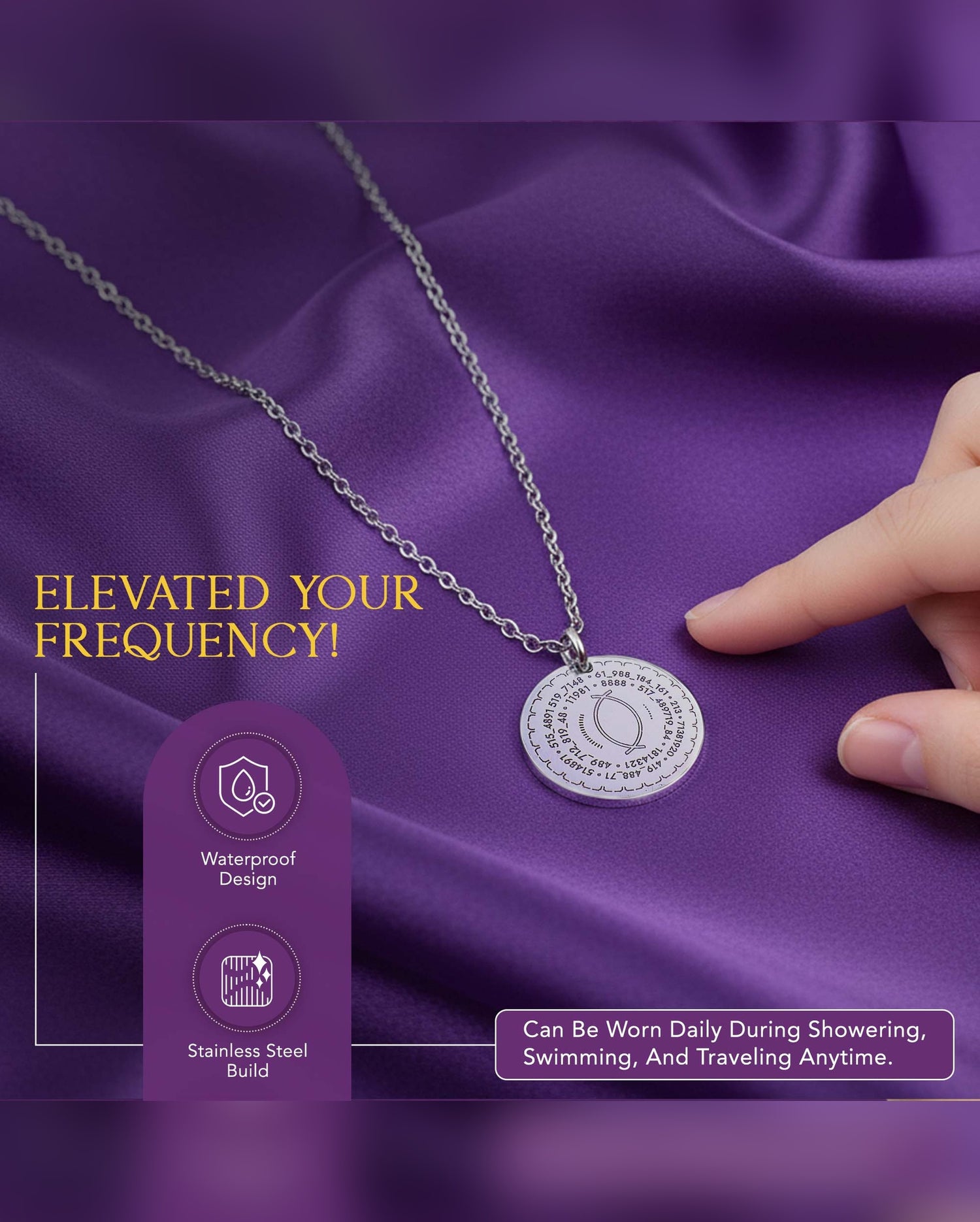Frequency Elevating Necklace-Pendant for Children and Adults